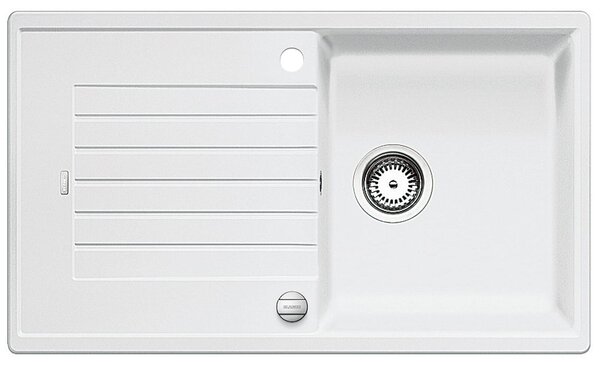 BLANCO ZIA 5 S lavello, vasca 520506 bianco Tipo di installazione - installazione dall'alto da 50 cm con comando di scarico a distanza