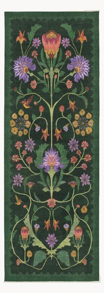 Passatoia a pelo corto lavabile Protea by Iris Apfel