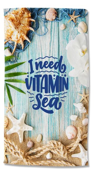Telo mare in velluto 100x180 cm Vitamin Sea – Good Morning