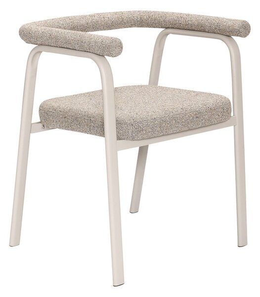 Set di sedie da pranzo beige in imbottito con braccioli 2 pz Ecto – Hübsch