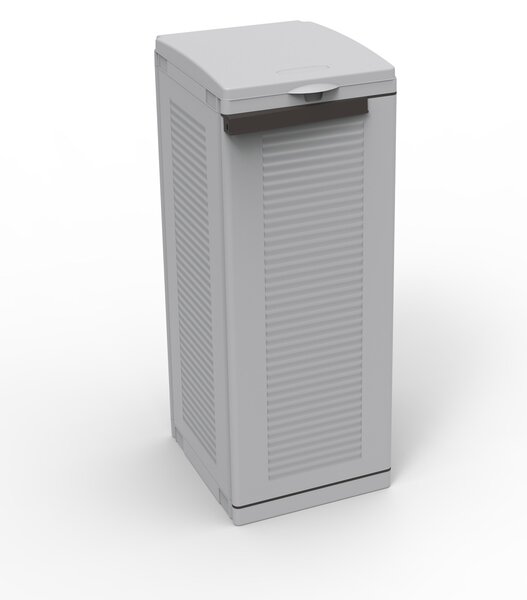 Armadio Per Raccolta Differenziata 5x39x88,7 cm 1 Anta in Polipropilene Ecocab Grigio