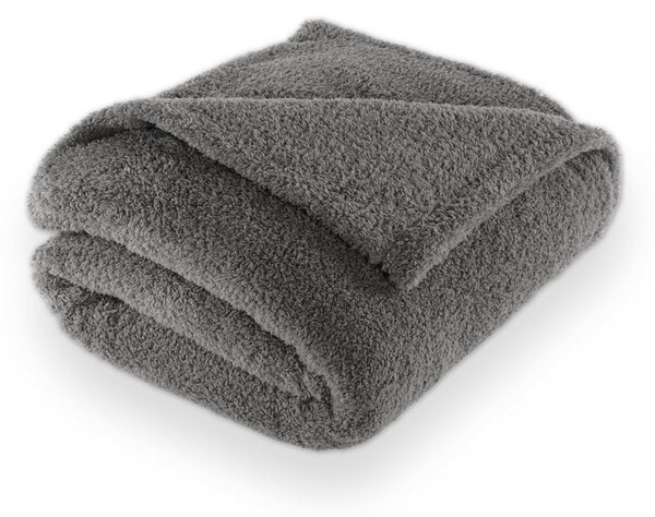 Coperta grigia in micropile 150x200 cm Cocoon – Tiseco Home Studio