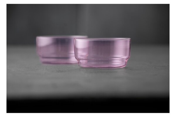 Ciotoline in set rosa in vetro 2 pz 500 ml Torino – Lyngby Glas