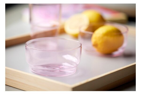 Ciotoline in set rosa in vetro 2 pz 500 ml Torino – Lyngby Glas
