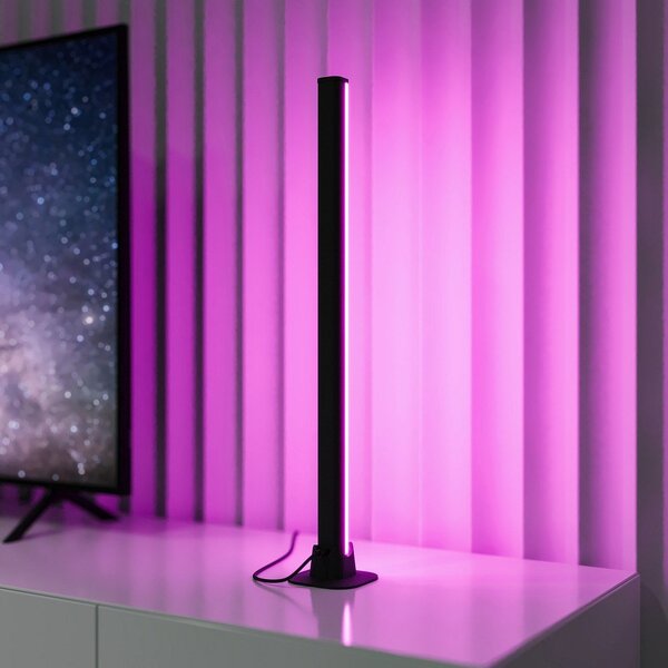 Lampada da tavolo LED nera in metallo (altezza totale 55 cm) Boy – Reality