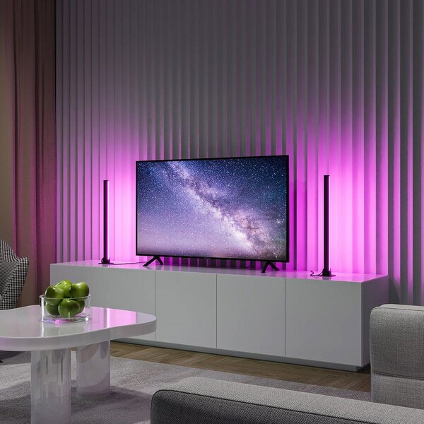 Lampada da tavolo LED nera in metallo (altezza totale 55 cm) Boy – Reality