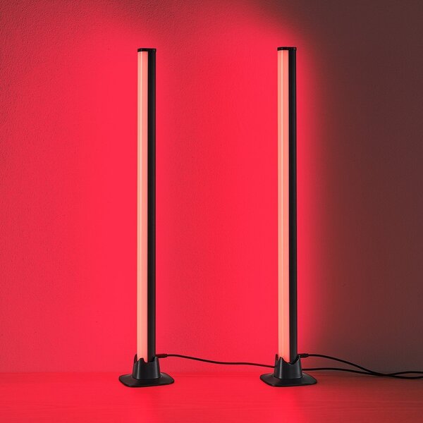 Lampada da tavolo LED nera in metallo (altezza totale 55 cm) Boy – Reality