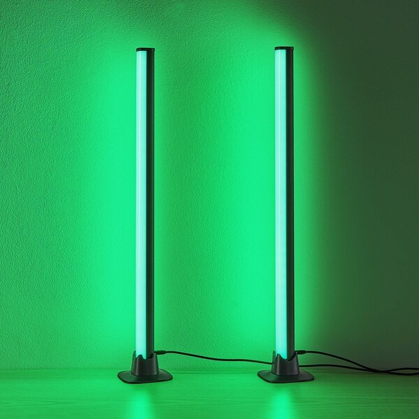 Lampada da tavolo LED nera in metallo (altezza totale 55 cm) Boy – Reality
