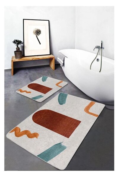 Set di tappetini per il bagno in velluto 2 pz 60x100 cm – Mila Home