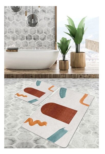 Set di tappetini per il bagno in velluto 2 pz 60x100 cm – Mila Home