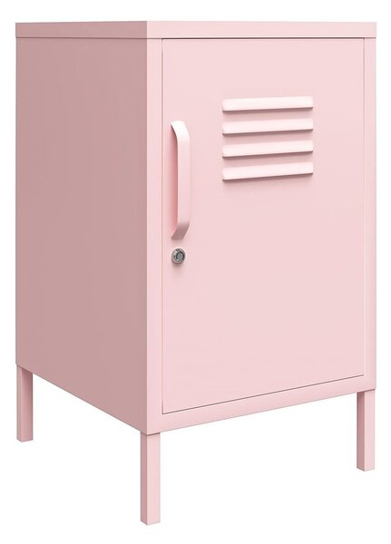 Comodino in metallo rosa chiaro Cache - Novogratz