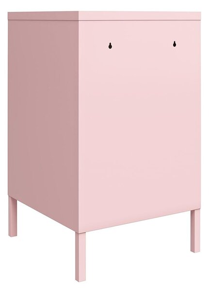 Comodino in metallo rosa chiaro Cache - Novogratz