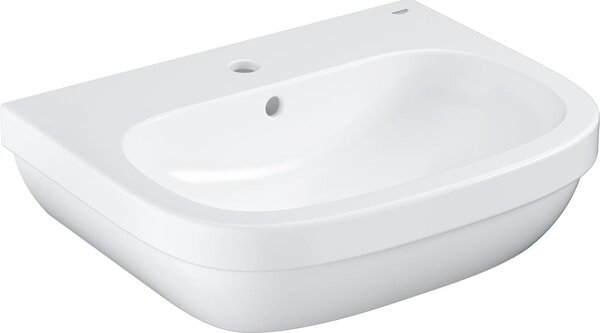 Lavabo in Vetroceramica Grohe Euro con PureGuard, sospeso, con troppopieno, 60x48cm