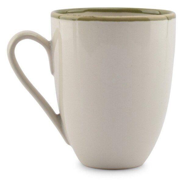 Tazza verde/color crema in gres 350 ml Gravel – ONA