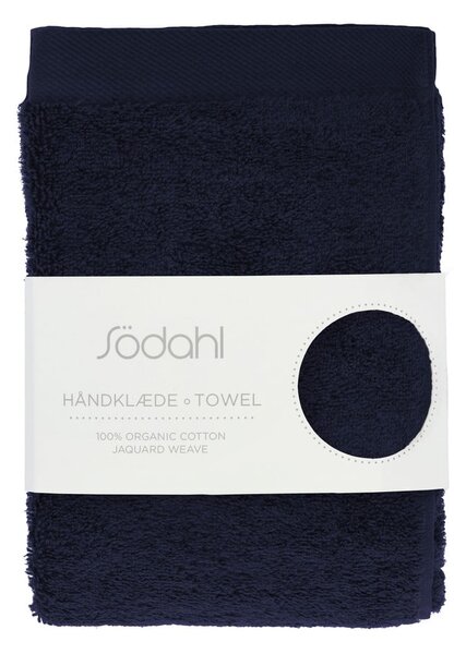 Asciugamano tipo terry blu scuro in cotone 50x100 cm Comfort – Södahl
