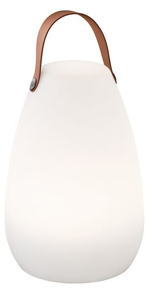 Lampada da tavolo LED bianco-marrone (altezza 26 cm) Ruby - Fischer & Honsel