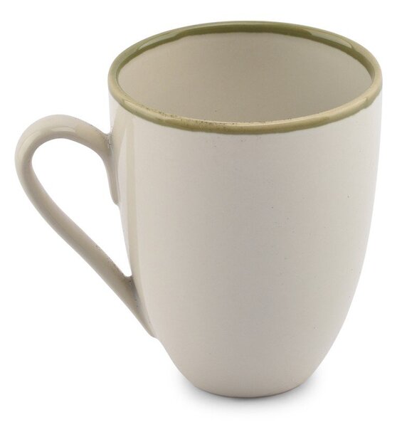 Tazza verde/color crema in gres 350 ml Gravel – ONA