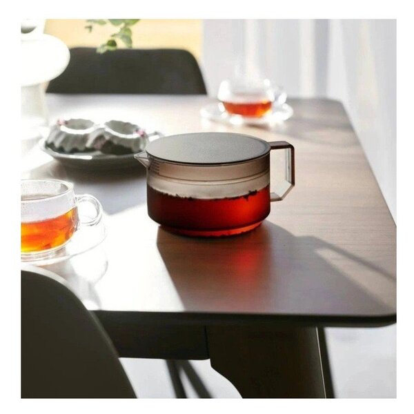 Teiera nera in plastica con filtro 600 ml Tower – YAMAZAKI