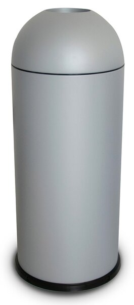 Pattumiera Per Raccolta Rifiuti Ø35xh88 cm da Interno In Acciaio Verniciato Grigio