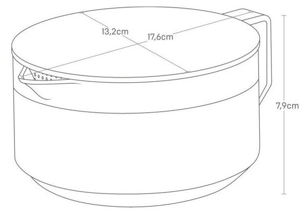 Teiera nera in plastica con filtro 600 ml Tower – YAMAZAKI