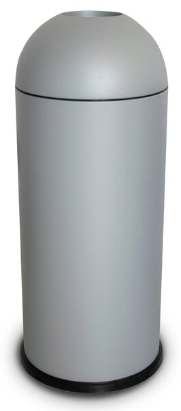 Pattumiera Per Raccolta Rifiuti Ø35xh88 cm da Interno In Acciaio Verniciato Grigio