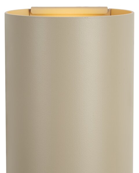 Lampada da parete moderna tortora incl. LED dimmerabile a 3 fasi e ricaricabile - Sabbir