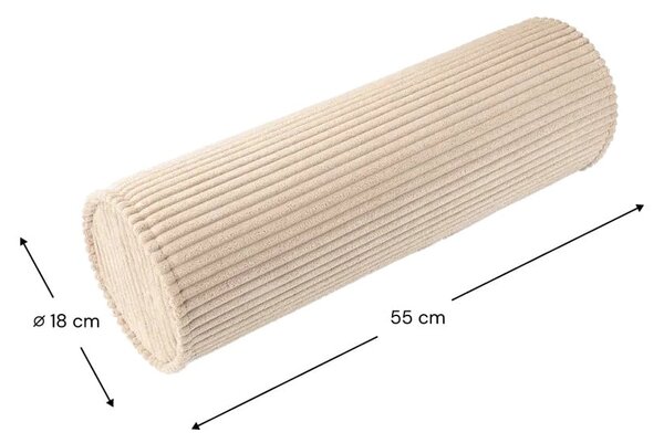 Cuscino per divano da bambini marrone chiaro con rivestimento in velluto a coste Roll – Wigiwama