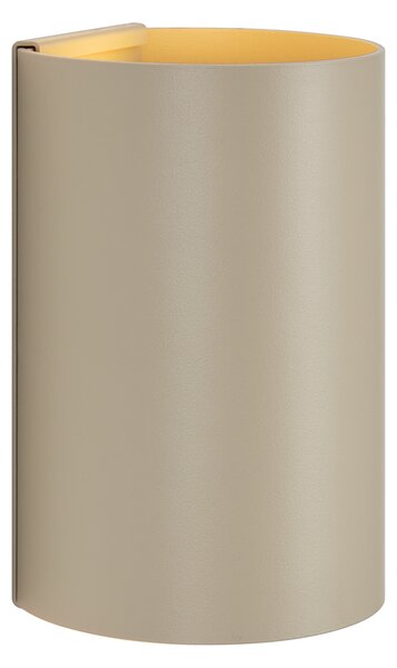Lampada da parete moderna tortora incl. LED dimmerabile a 3 fasi e ricaricabile - Sabbir
