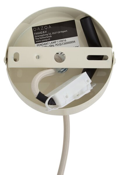 Lampada a sospensione retrò beige con paralume in metallo - Ophelia