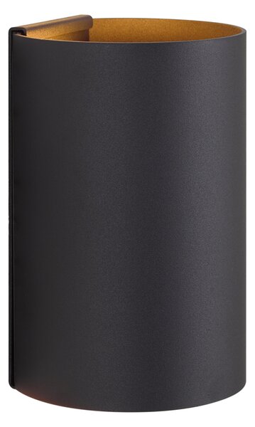 Lampada da parete moderna nera con LED integrato, dimmerabile a 3 fasi e ricaricabile - Sabbir