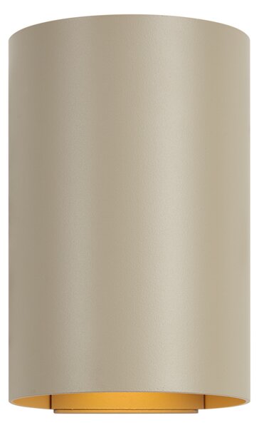 Lampada da parete moderna tortora incl. LED dimmerabile a 3 fasi e ricaricabile - Sabbir