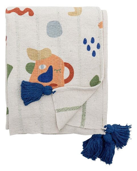Coperta per bambini color crema in cotone riciclato 130x160 cm Sylvie – Bloomingville Mini