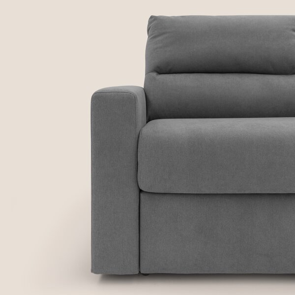 Paloma divano letto con materasso alto 18 cm con Aloe Vera in tessuto