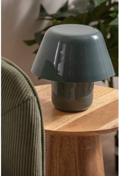 Lampada da tavolo blu scuro (altezza totale 19 cm) Afan – Leitmotiv