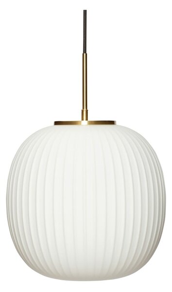 Lampada a sospensione bianca con paralume in vetro ø 32 cm Serene - Hübsch