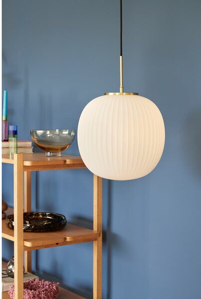 Lampada a sospensione bianca con paralume in vetro ø 32 cm Serene - Hübsch