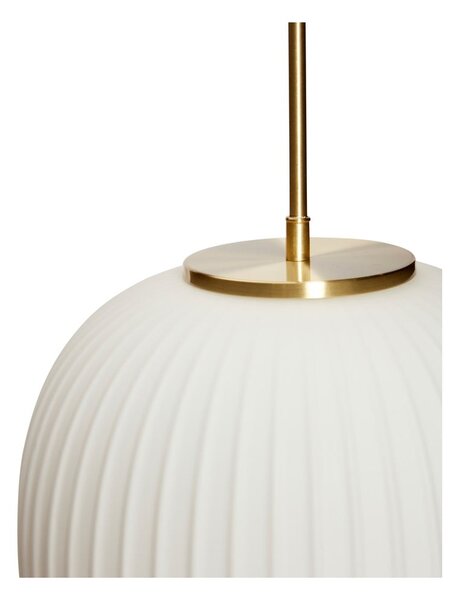 Lampada a sospensione bianca con paralume in vetro ø 32 cm Serene - Hübsch