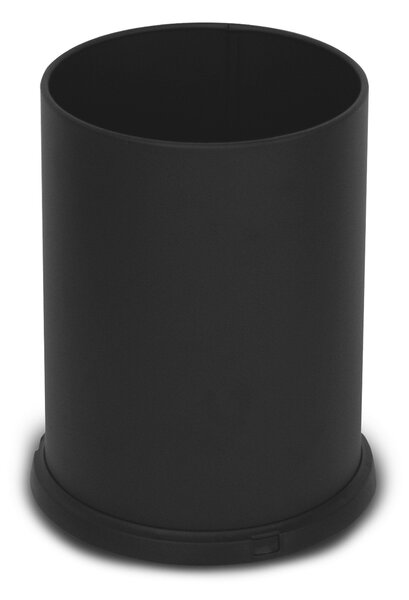 Pattumiera Gettacarte Ø25xh34 cm da Interno In Acciaio Verniciato Nero