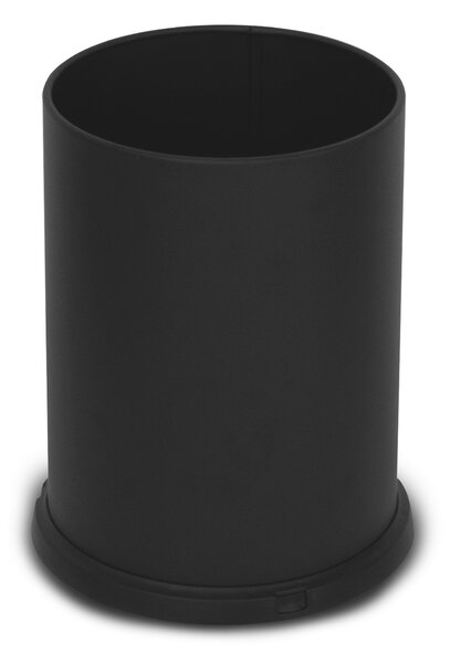 Pattumiera Gettacarte Ø25xh34 cm da Interno In Acciaio Verniciato Nero