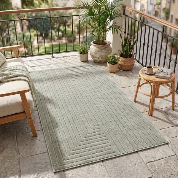 Passatoia da interno ed esterno verde 80x250 cm Nova 1202 – Ayyildiz Carpets