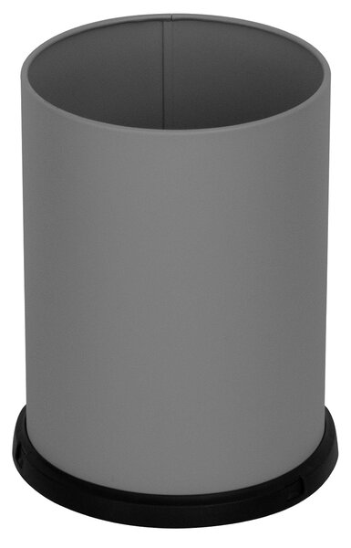 Pattumiera Gettacarte Ø25xh34 cm da Interno In Acciaio Verniciato Grigio