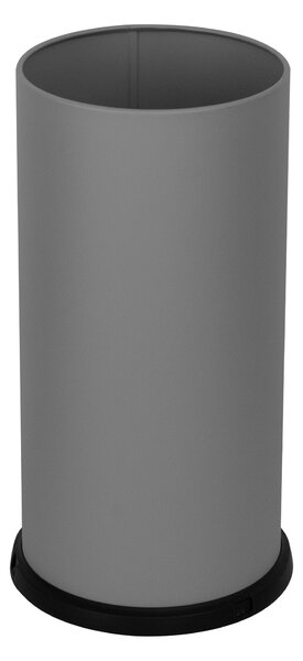 Portaombrelli in Acciaio Verniciato Ø24xh49 cm Con Vaschetta Raccogli Goccia Grigio