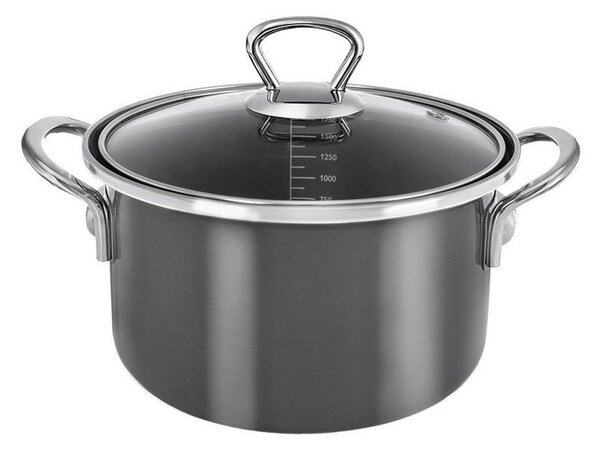 Pentola in smalto con coperchio incluso 1,75 l Metalic – Orion
