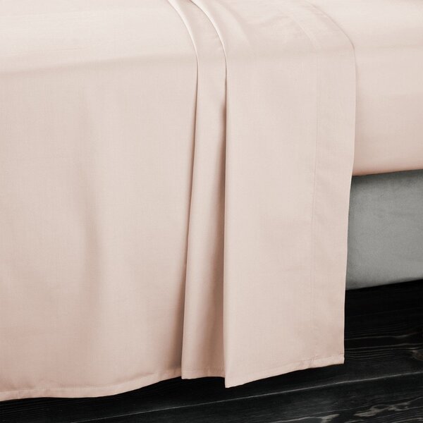 Lenzuolo con angoli beige in raso di cotone 275x275 cm Cotton Sateen – Bianca