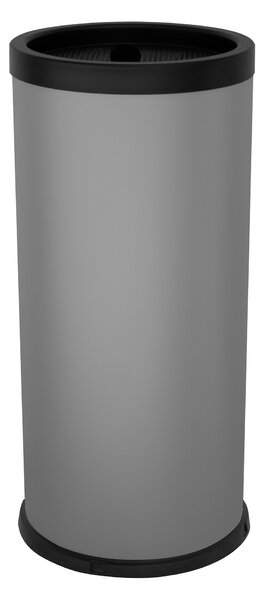 Posacenere da Terra Ø31xh72 cm In Acciaio Verniciato Griglia Spegni Sigaretta Grigio