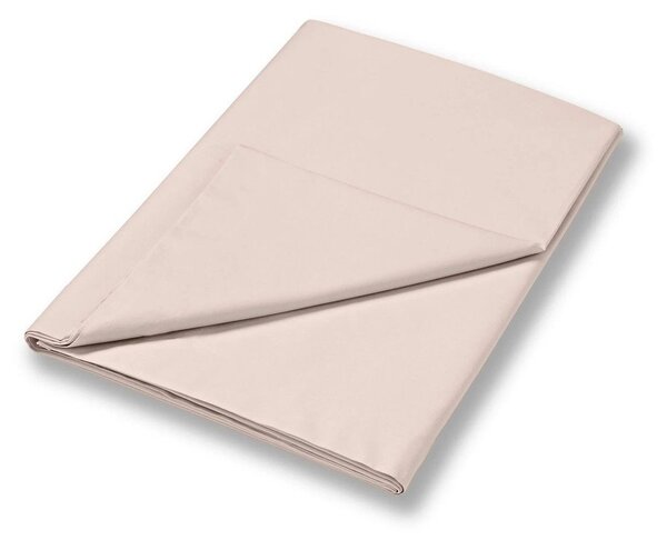 Lenzuolo con angoli beige in raso di cotone 275x275 cm Cotton Sateen – Bianca