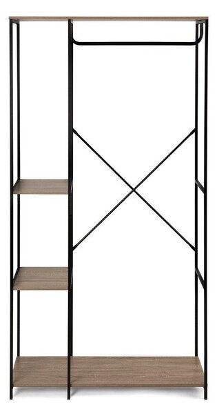 Set di mobili da ingresso nero in acciaio 90x170x40 cm Aris – Bonami Essentials