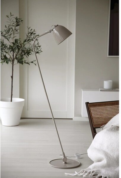 Lampada da terra greige con paralume in metallo (altezza totale 130 cm) Tilt – Markslöjd