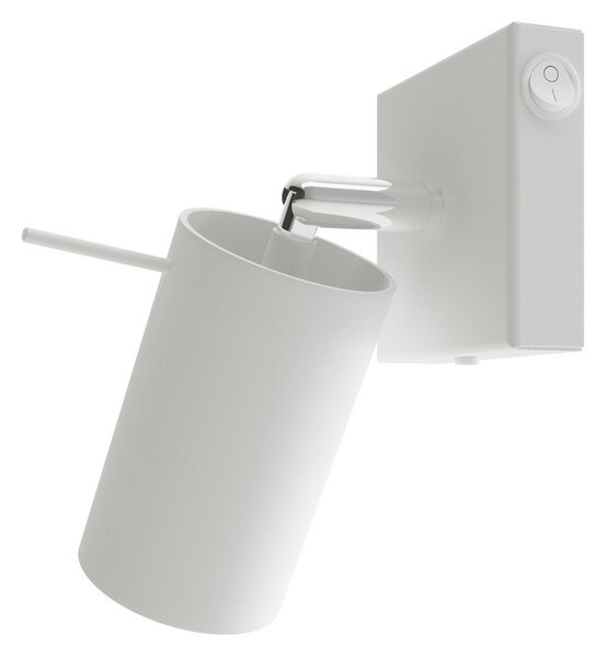 Faretto bianco in metallo ø 6 cm Etna – Sollux