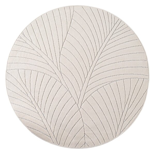 Tappeto da interno/esterno rotondo color crema ø 120 cm Nova 1203 – Ayyildiz Carpets